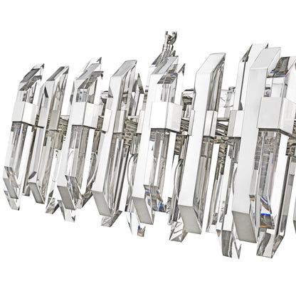 Z-Lite Bova 11 Light 12" Wide Crystal Linear Chandelier