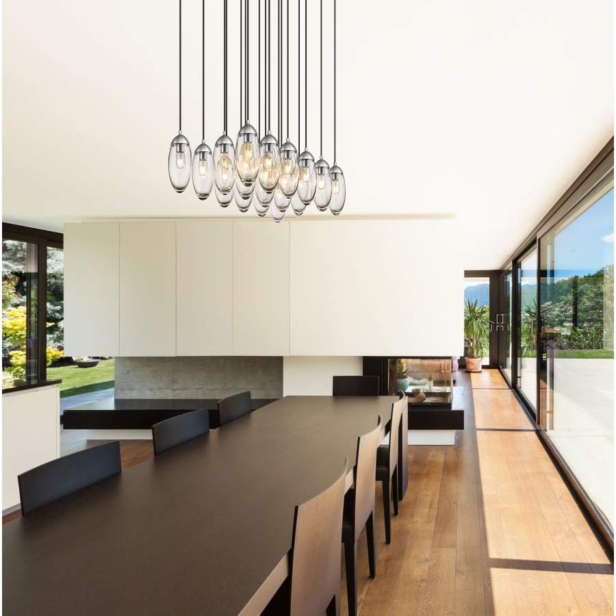 Z-Lite Arden 17 Light 42" Wide Suspension Linear Pendant