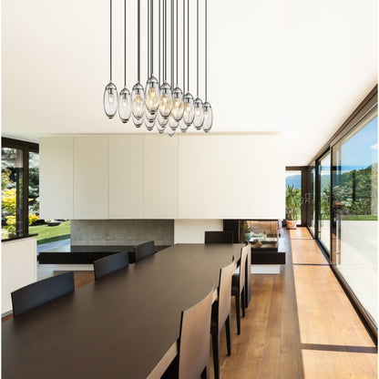 Z-Lite Arden 17 Light 42" Wide Suspension Linear Pendant
