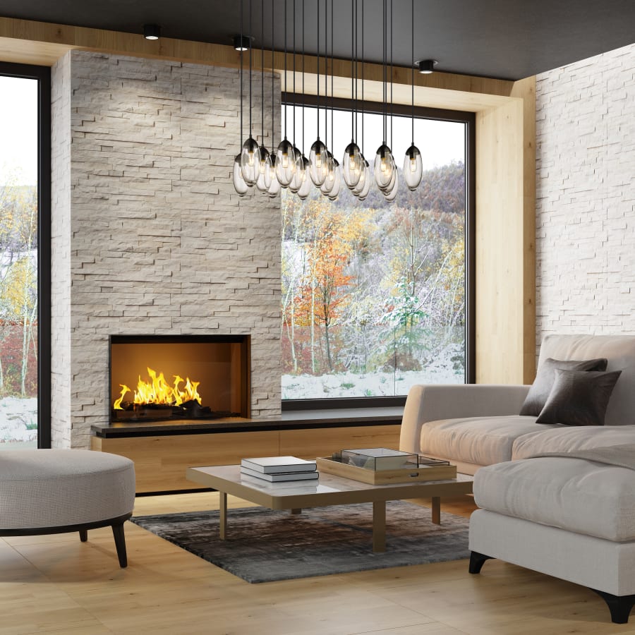 Z-Lite Arden 17 Light 42" Wide Suspension Linear Pendant