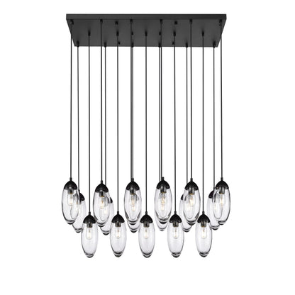Z-Lite Arden 17 Light 42" Wide Suspension Linear Pendant