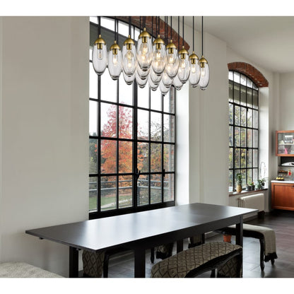 Z-Lite Arden 17 Light 42" Wide Suspension Linear Pendant
