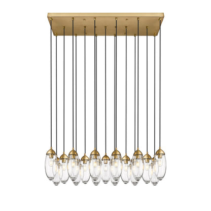 Z-Lite Arden 17 Light 42" Wide Suspension Linear Pendant
