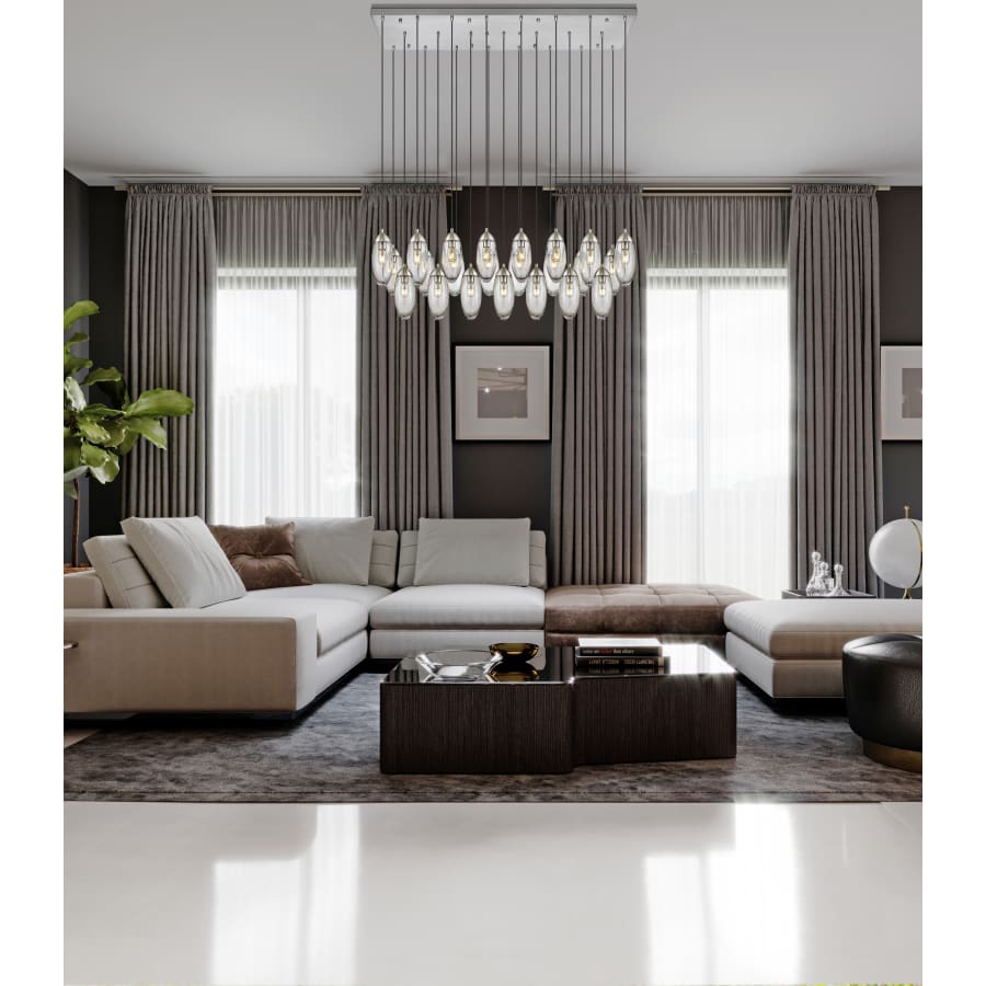 Z-Lite Arden 23 Light 54" Wide Suspension Linear Pendant