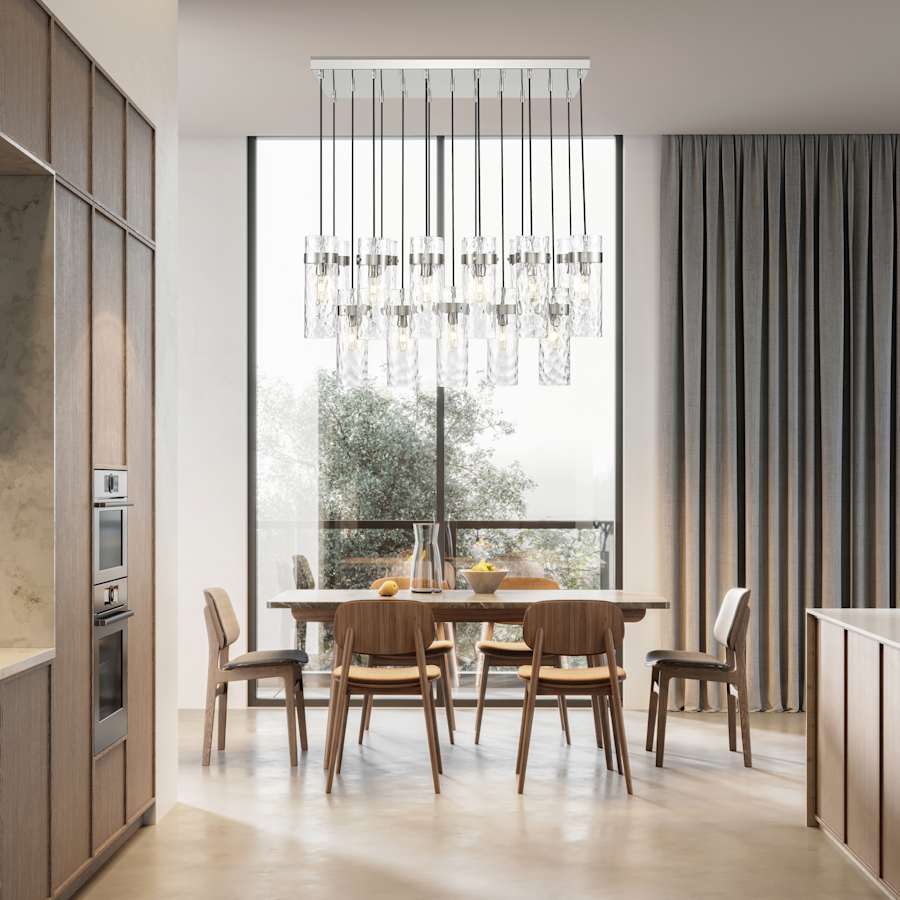 Z-Lite Fontaine 17 Light 44" Wide Linear Chandelier