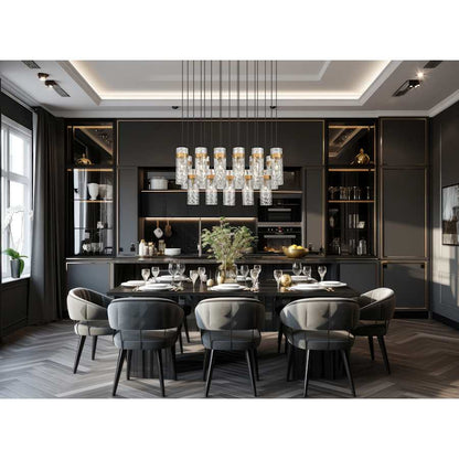 Z-Lite Fontaine 17 Light 44" Wide Linear Chandelier