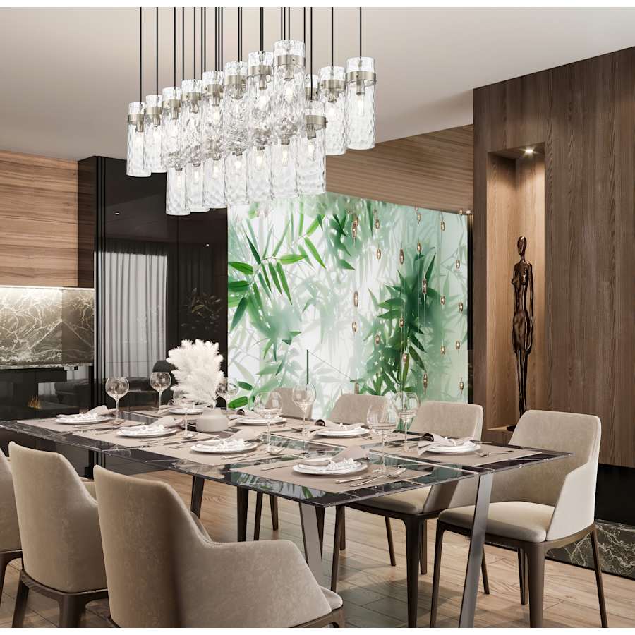 Z-Lite Fontaine 23 Light 55" Wide Linear Chandelier