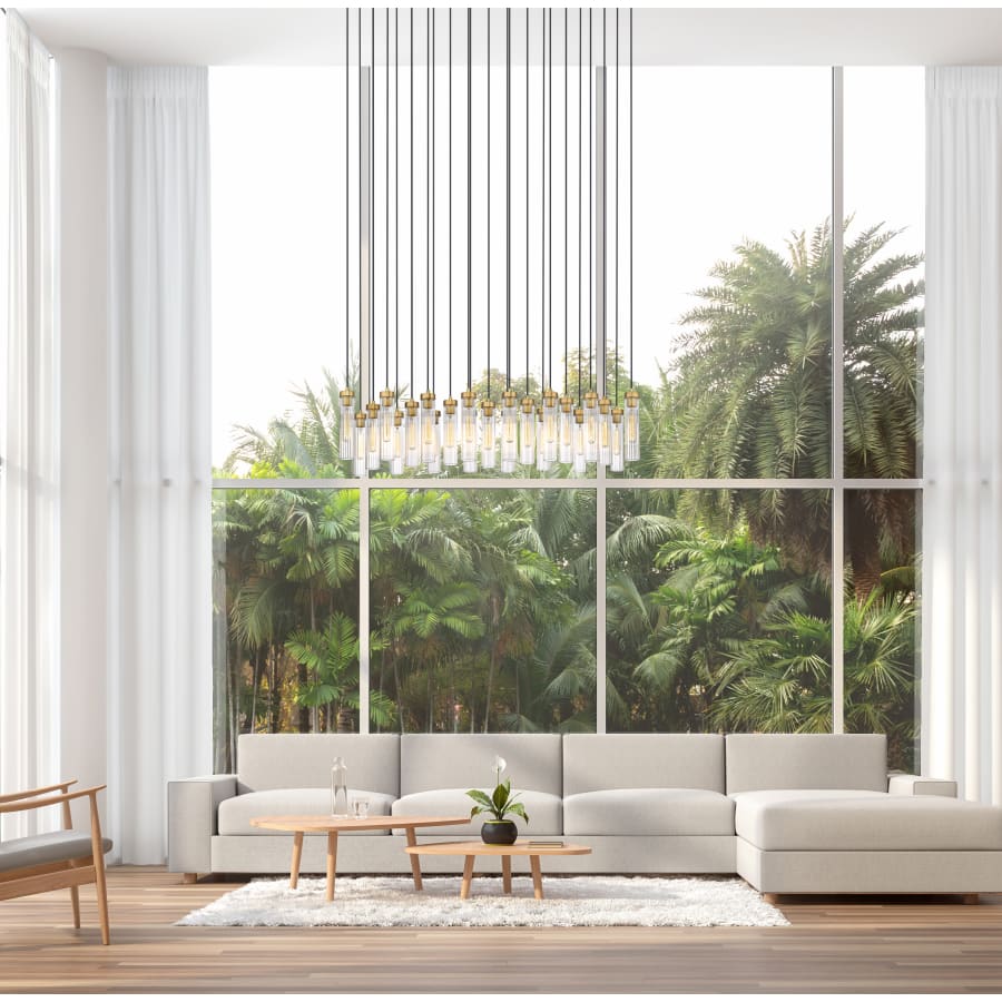 Z-Lite Beau 23 Light 54" Wide Suspension Linear Pendant