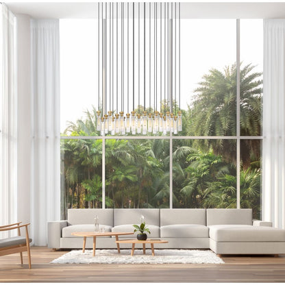 Z-Lite Beau 23 Light 54" Wide Suspension Linear Pendant