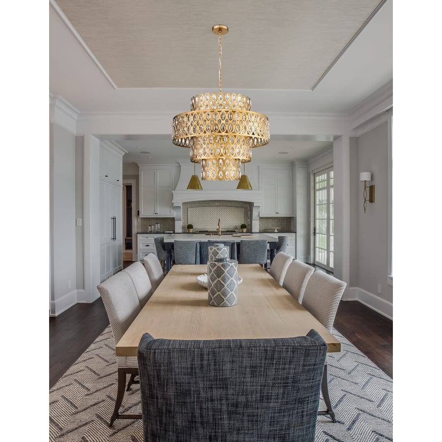 Z-Lite Dealey 13 Light 26" Wide Crystal Waterfall Chandelier