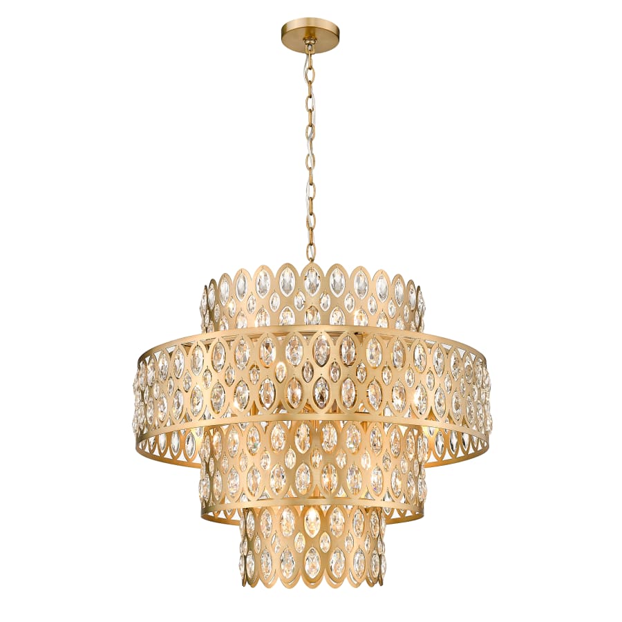 Z-Lite Dealey 13 Light 26" Wide Crystal Waterfall Chandelier