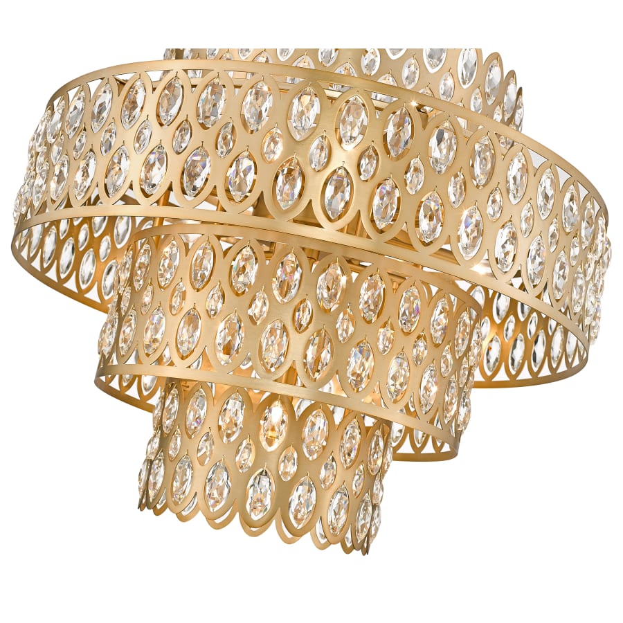 Z-Lite Dealey 13 Light 26" Wide Crystal Waterfall Chandelier