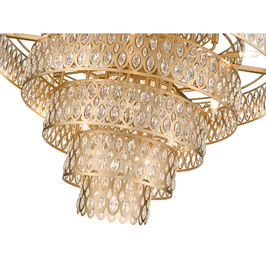 Z-Lite Dealey 25 Light 45" Wide Crystal Waterfall Chandelier