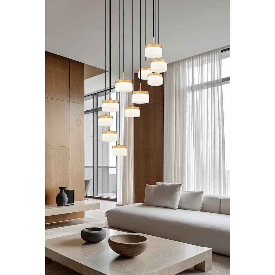 Z-Lite Renaud 28" Wide LED Multi Light Pendant