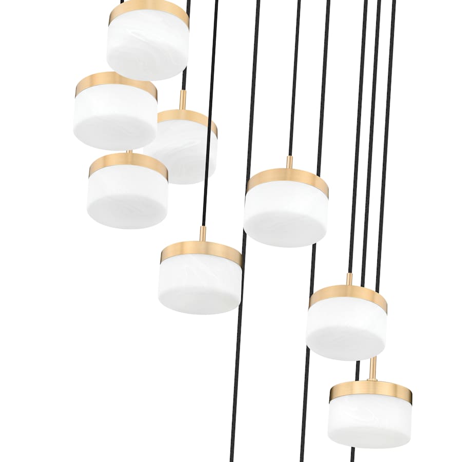 Z-Lite Renaud 28" Wide LED Multi Light Pendant