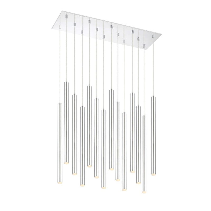 Z-Lite Forest 14 Light 32" Wide LED Linear Pendant with 24" Pendants
