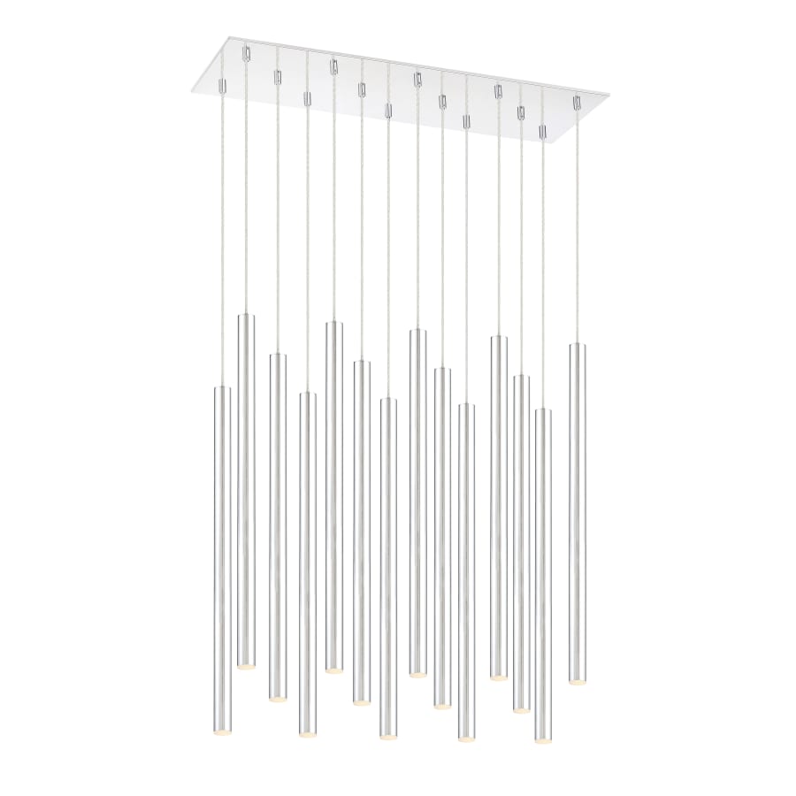 Z-Lite Forest 14 Light 32" Wide LED Linear Pendant with 24" Pendants