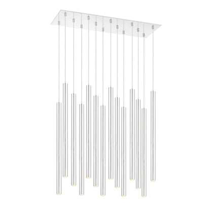 Z-Lite Forest 14 Light 32" Wide LED Linear Pendant with 24" Pendants