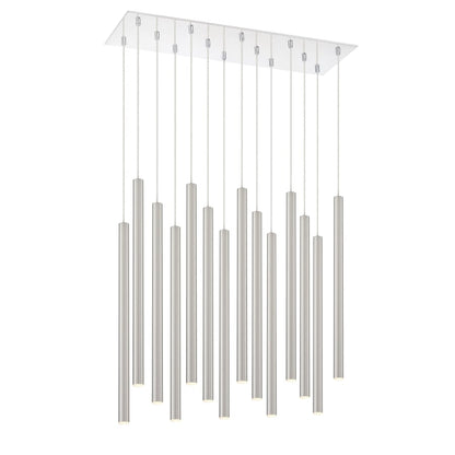 Z-Lite Forest 14 Light 32" Wide LED Linear Pendant with 24" Pendants