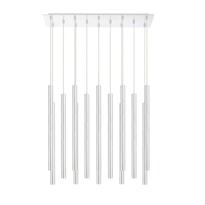 Z-Lite Forest 14 Light 32" Wide LED Linear Pendant with 24" Pendants