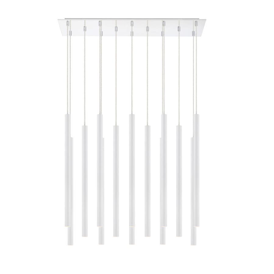 Z-Lite Forest 14 Light 32" Wide LED Linear Pendant with 24" Pendants
