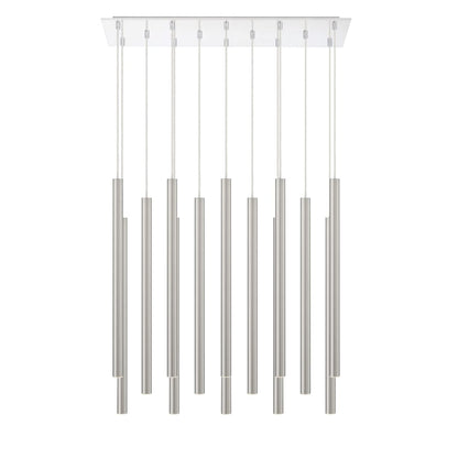 Z-Lite Forest 14 Light 32" Wide LED Linear Pendant with 24" Pendants