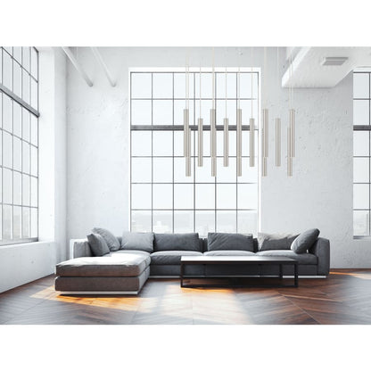 Z-Lite Forest 14 Light 32" Wide LED Linear Pendant with 24" Pendants