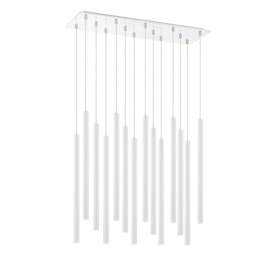 Z-Lite Forest 14 Light 32" Wide LED Linear Pendant with 24" Pendants
