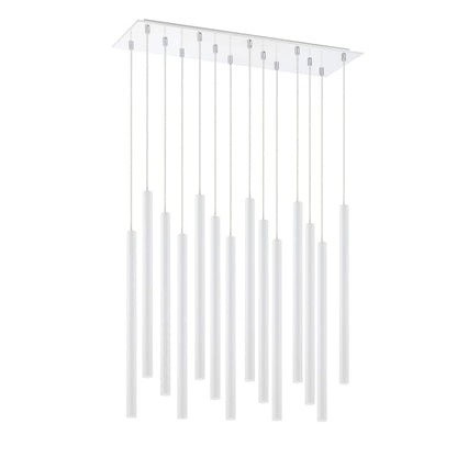 Z-Lite Forest 14 Light 32" Wide LED Linear Pendant with 24" Pendants