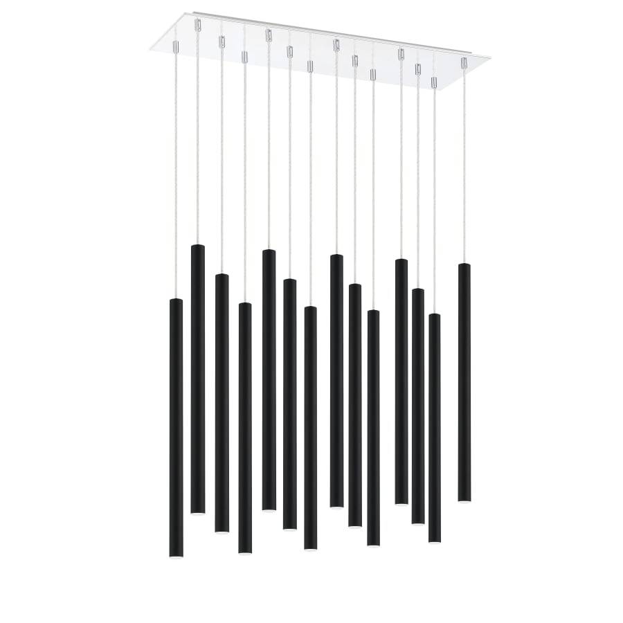 Z-Lite Forest 14 Light 32" Wide LED Linear Pendant with 24" Pendants