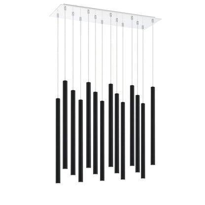Z-Lite Forest 14 Light 32" Wide LED Linear Pendant with 24" Pendants