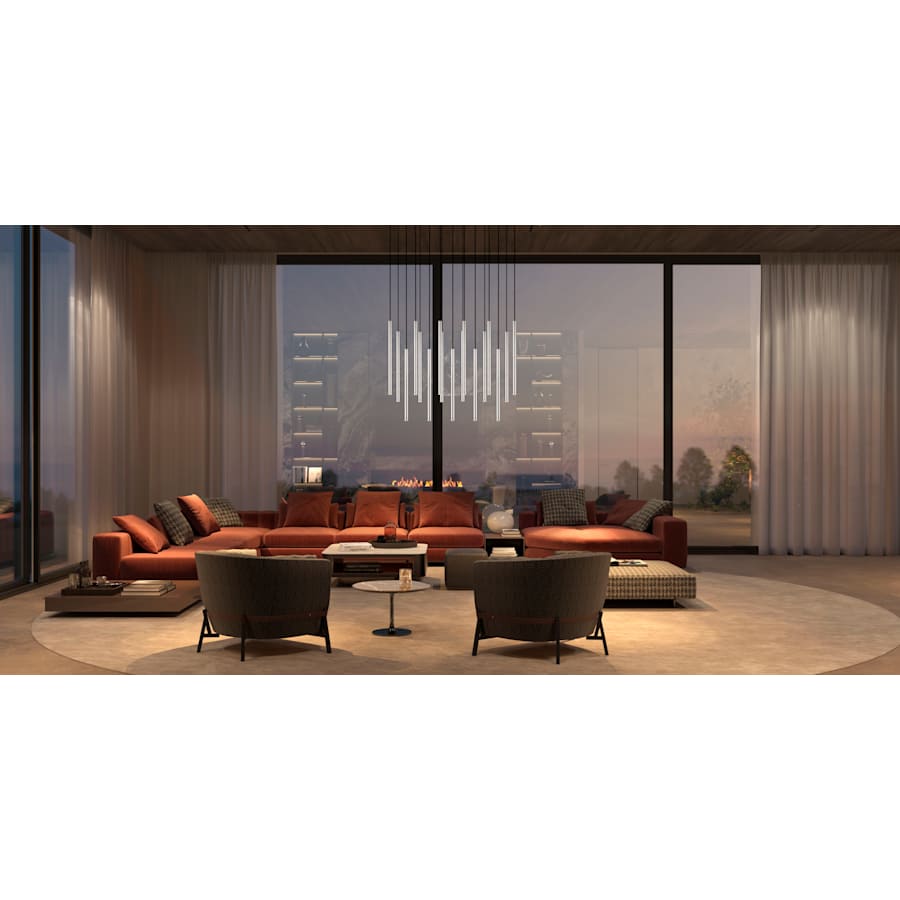 Z-Lite Forest 42" Wide Linear Chandelier